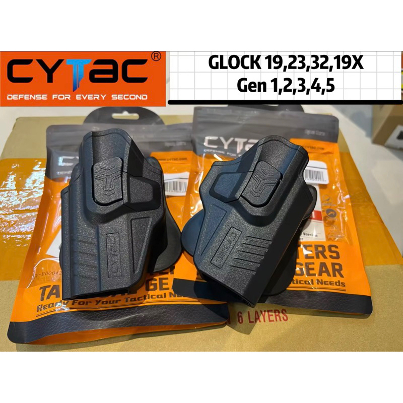 CYTAC Glock19 23 32 19X gen 1 2 3 4 5 Polymer ngón tay chỉ mục nhập khẩu