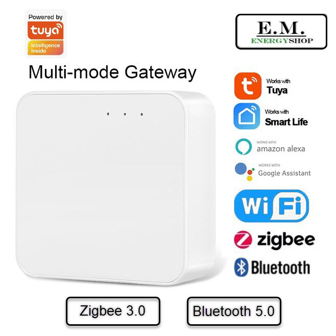 Tuya ZigBee Gateway 3.0 Mẫu mới Wifi + Bluetooth 5.0 Nhà thông minh IoT đa chế độ có thể được sử dụn
