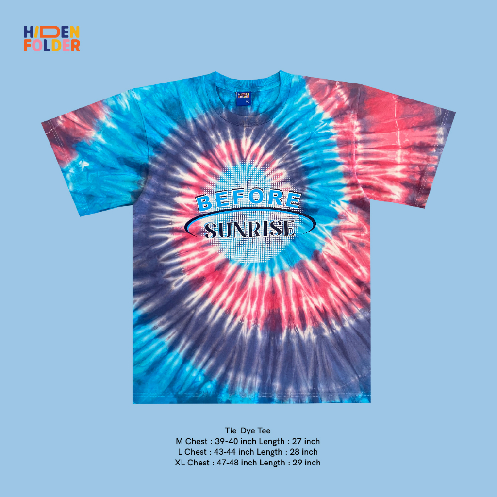 Thư mục ẩn (Before Sunrise: Tie-dye) Áo thun nhuộm cà vạt