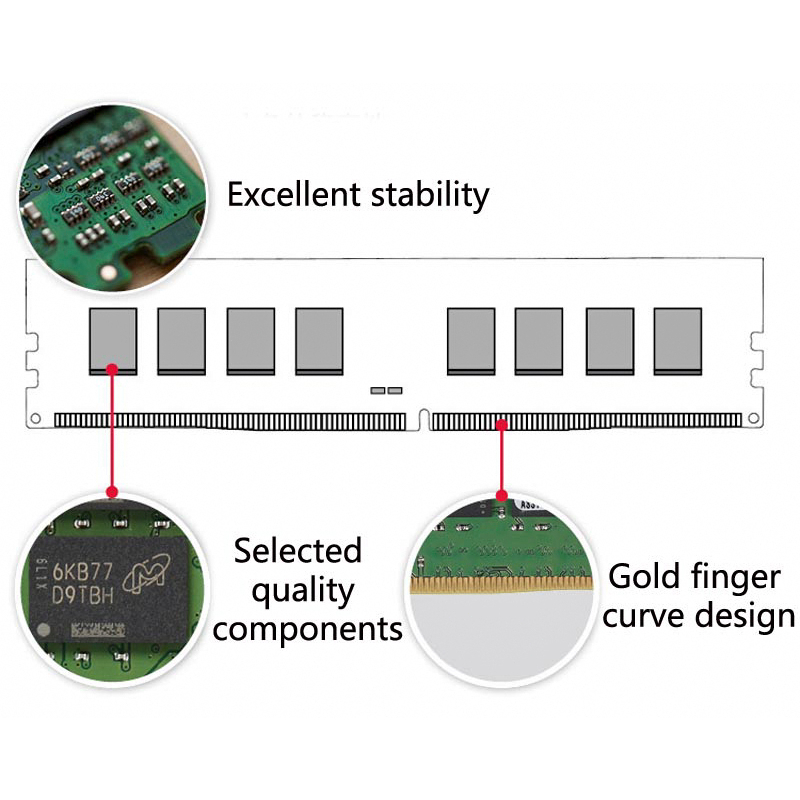 Thẻ Nhớ ddr4 ram 4gb 8gb 16gb dimm ram 2400 2666 3200mhz Để Bàn