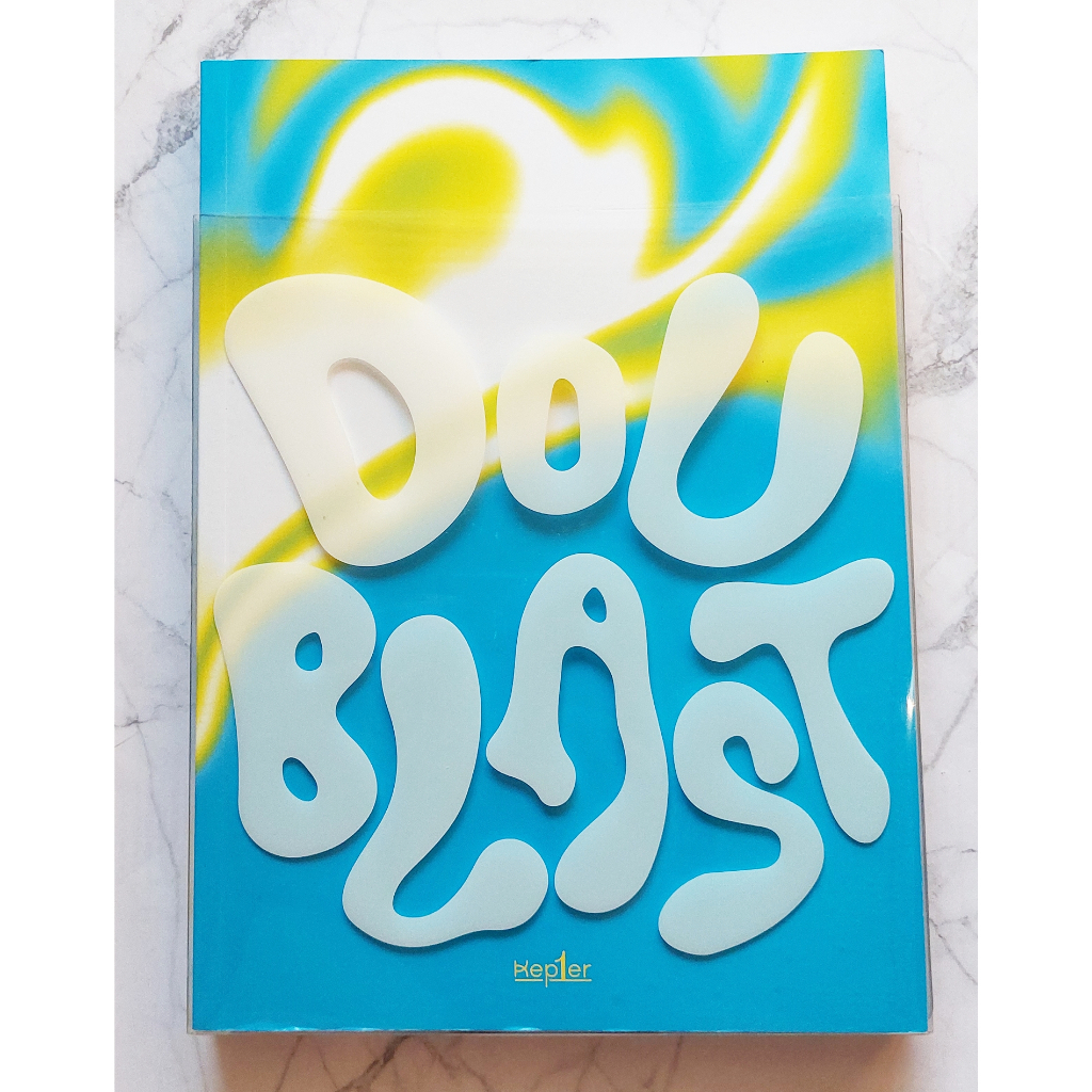 Kep1er-DOUBLAST Album BLUE Unpacked No Card Kpop CD Poster