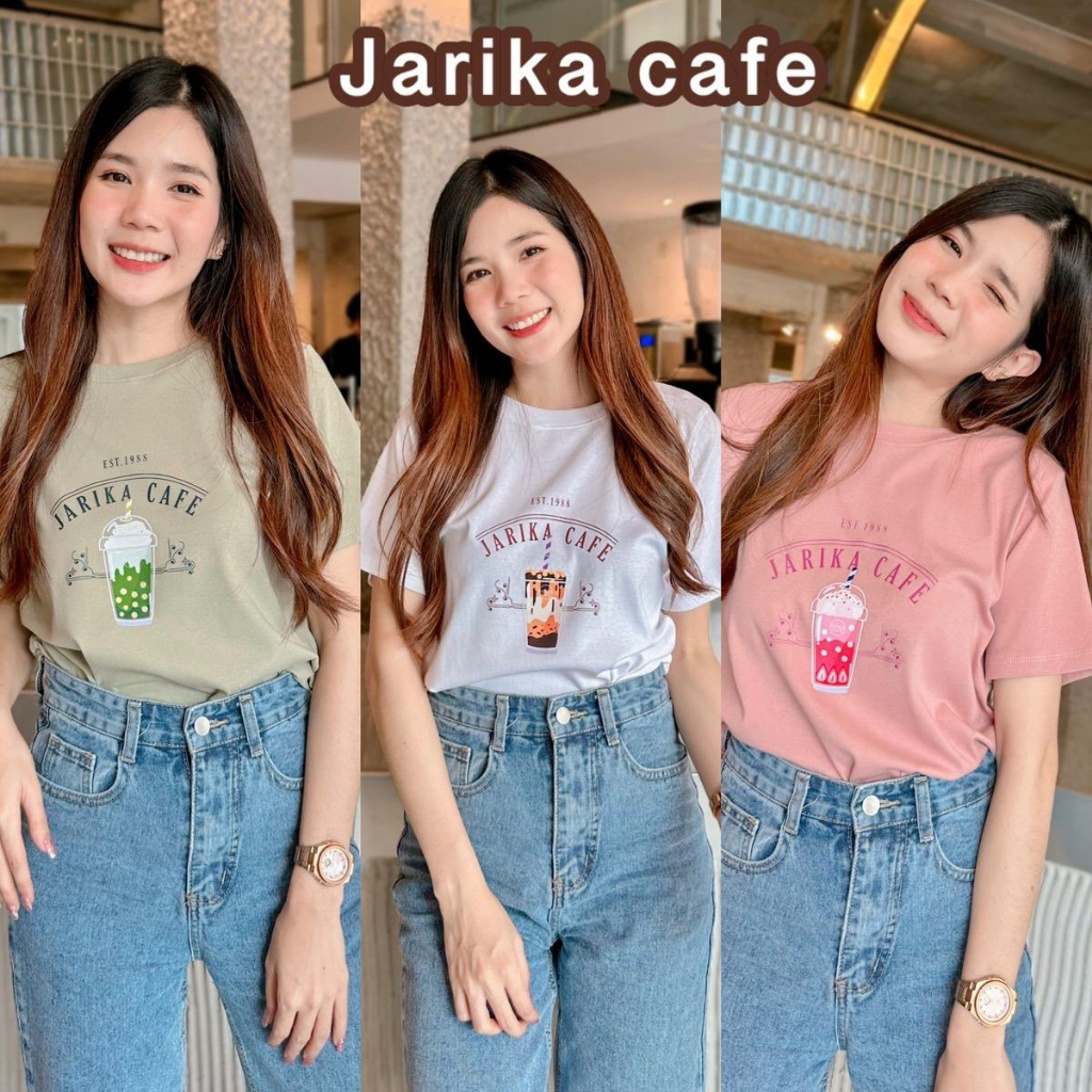 Áo thun Jarikashop-Jarika Cafe (Ký hiệu làm việc..) (J132)