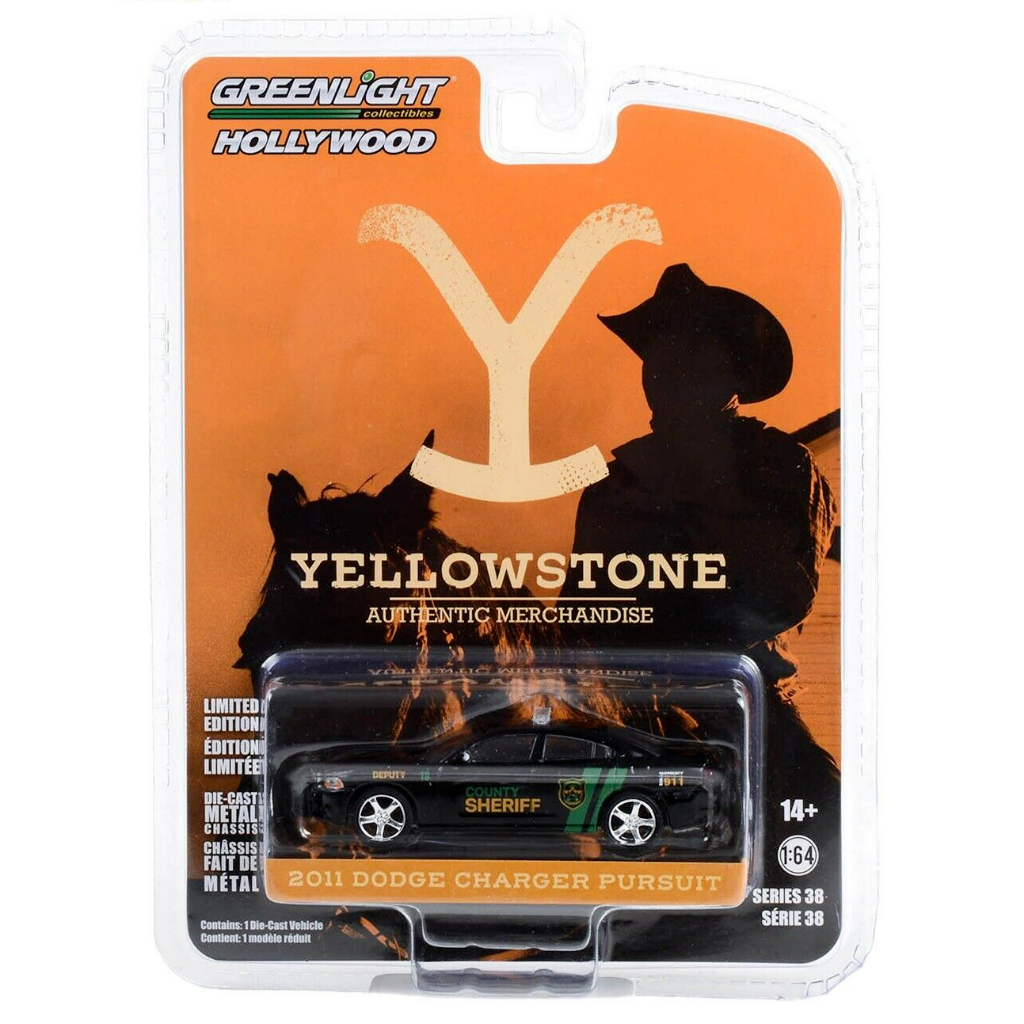 Greenlight 1 / 64 Hollywood Yellowstone 2011 Dodge Charger Pursuit 44980-D