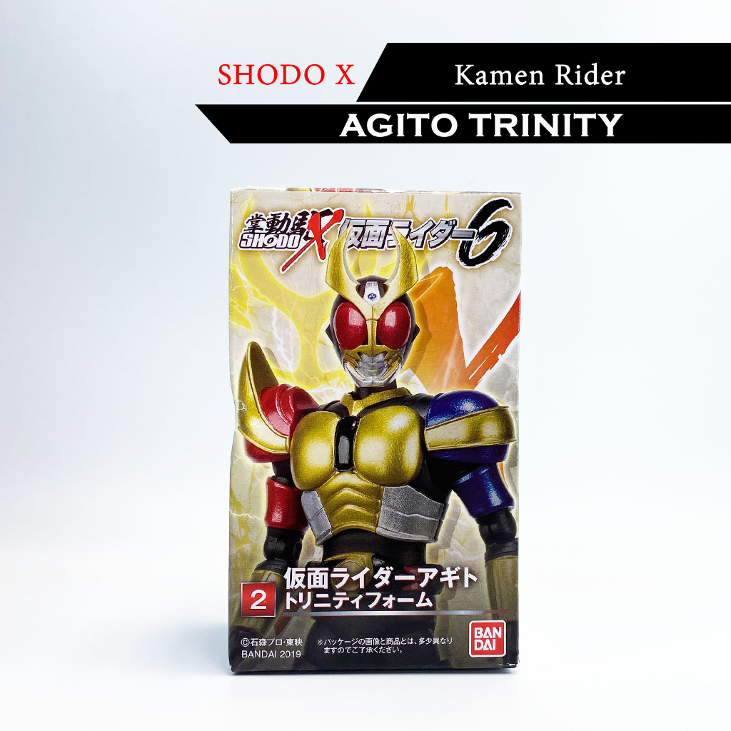 Shodo X kamen rider Agito Trinity Red Ant đeo mặt nạ Akito Mới