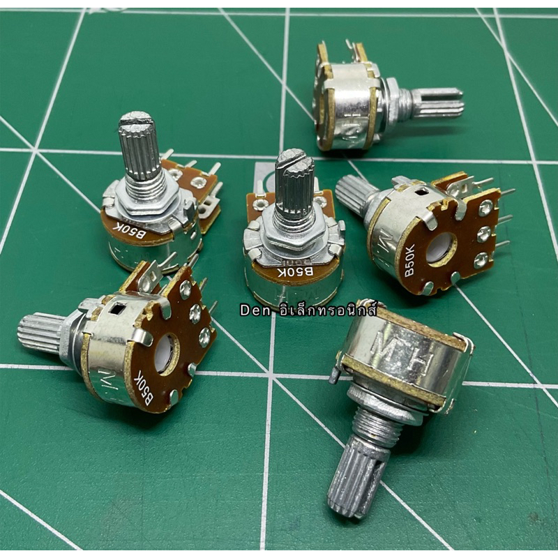 VR Tập 6 Chân 2 Lớp 17 Mm Trục Dài Có Thể Điều Chỉnh Điện Trở 1K 2K 5K 10K 20K 50K 100K 500K 1M