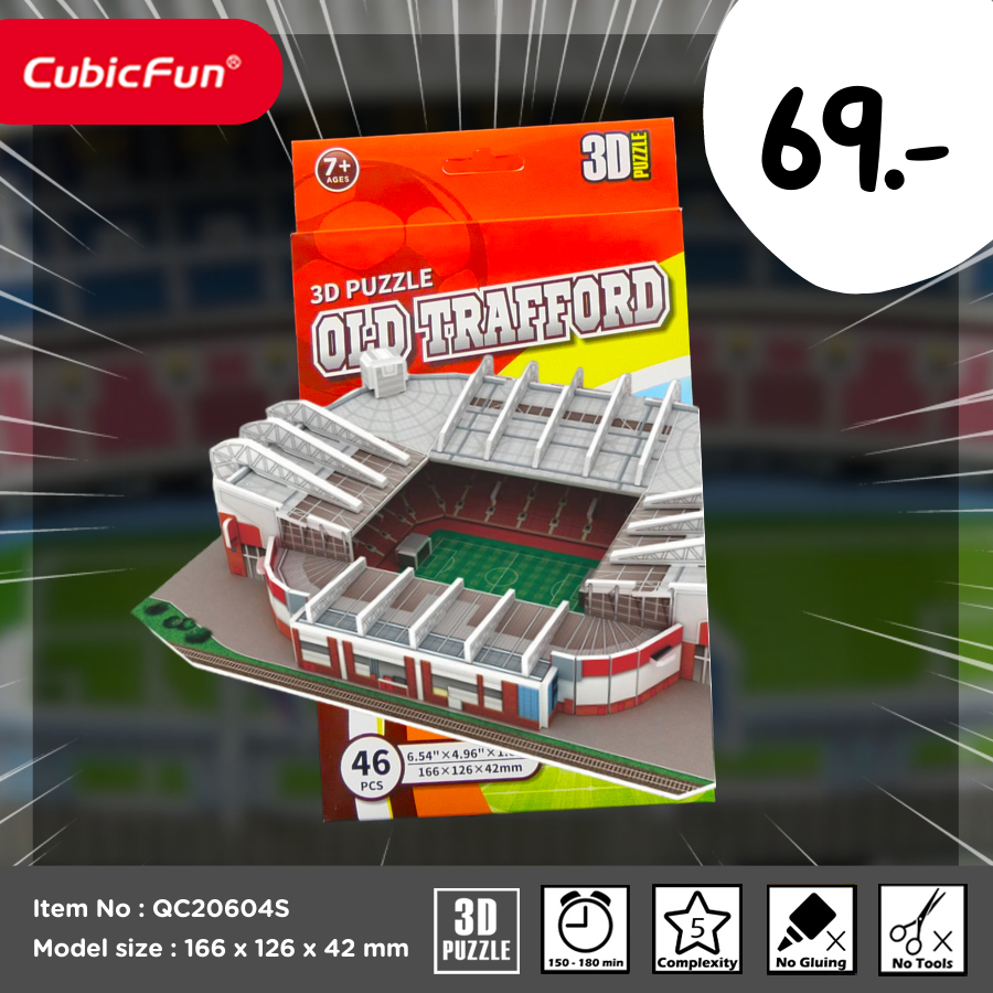 3d Jigsaw OLD TRAFFORD STADIUM QC20604S Bóng Nhỏ Sân 1