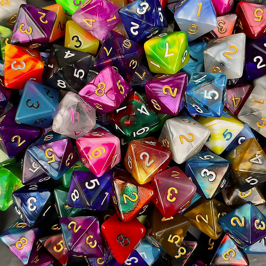 Xúc xắc ngẫu nhiên D8 1 Cái (1die) | Dành Cho DnD D & D MTG RPG TRPG Board Game Tarot Cards Magic