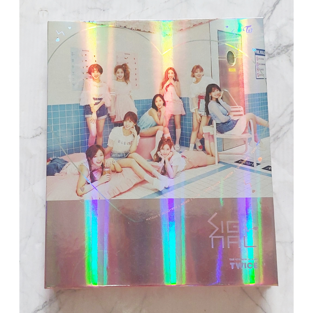 TWICE Album-Signal Version B Unpacked CD Ngẫu Nhiên Jihyo No Card Kpop Poster Jihyun