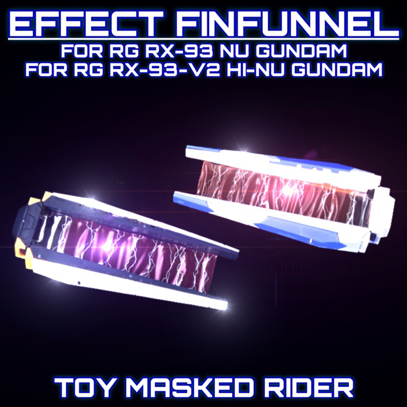 GUNDAM EFFECT FIN FUNNEL CHO RG RX-93-NU & V2 HI-NU 1 Bộ 6 Miếng.
