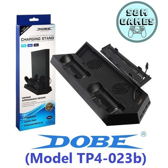 Đế Dobe Ps4 Pro Slim (Chính hãng) 2 Quạt Sạc Cần Điều Khiển Và hub Usb TP4-023b 2in1 Ps4 Sạc Ps4 Doc