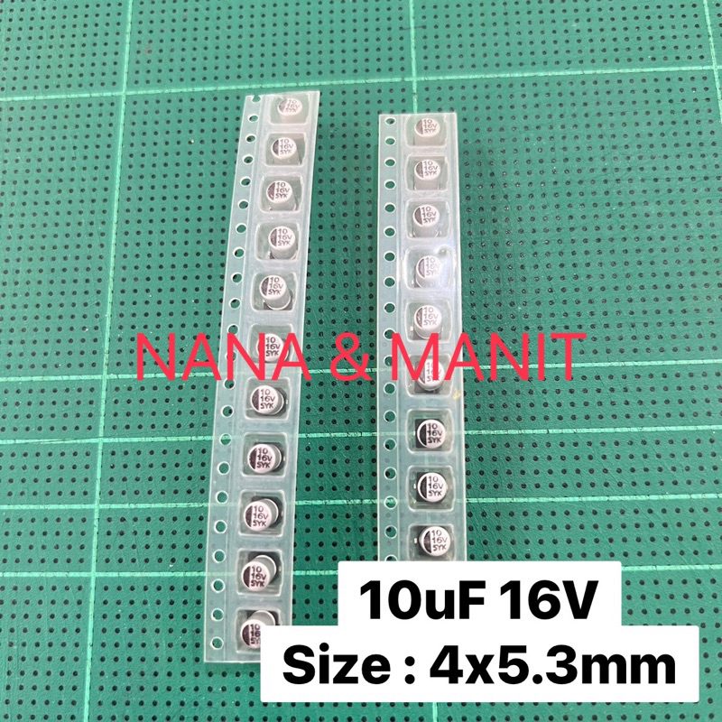 CAPACITOR 10UF16V 35V 50V (Lon Bạc) ️ Chọn A Volt ️ Gói 10