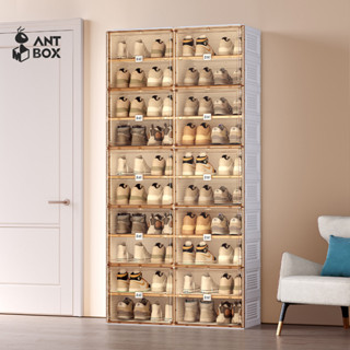 Tủ Giày Dung Tích Lớn ANTBOX 2 Hàng 10 Lớp 40 Đôi Cao Cấp Không Cần Lắp Đặt  Di Động Gấp Gọn Ổn Định Giá Để Giày Cửa Tự Mồi Từ Tính