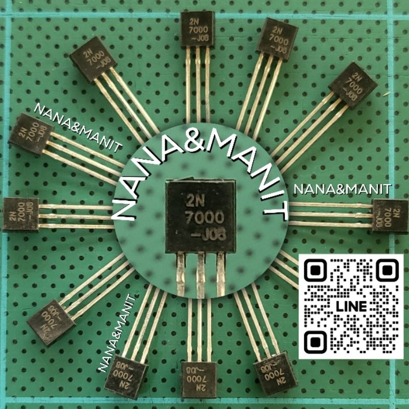 2N7000 TO-92 200mA 60V N-Ch Gói 10