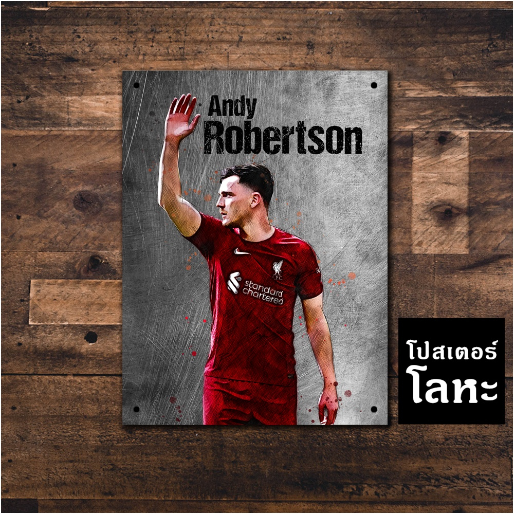 Iron Sign Andrew Robertson Liverpool In màn hình Poster kim loại