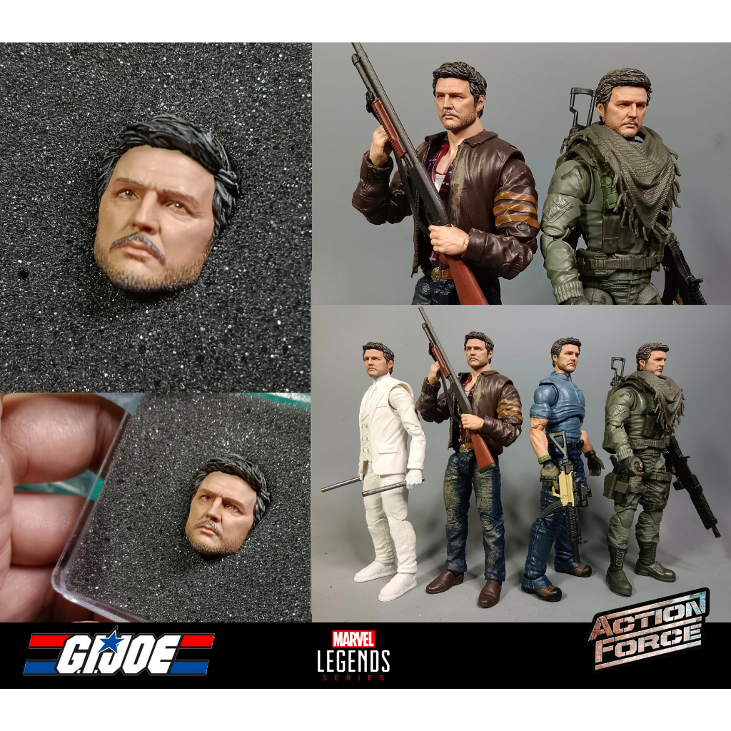 Pedro pascal head 1 / 12 người cuối cùng của chúng ta dành cho huyền thoại Marvel, G.i.joe, Valabers