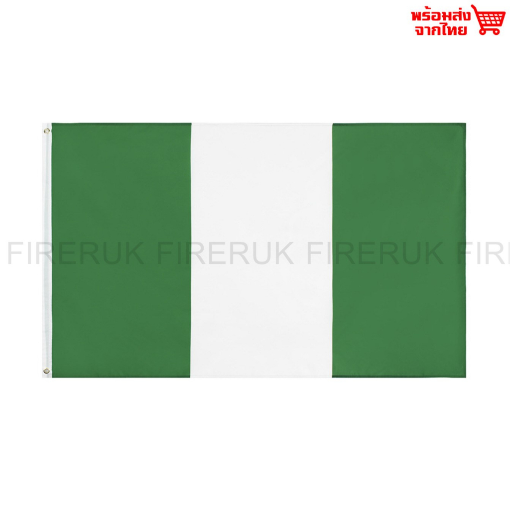 Vải cờ Nigeria Chống Nắng Mưa Hai Mặt Tầm Nhìn Kích Thước 150x90cm của Nigeria