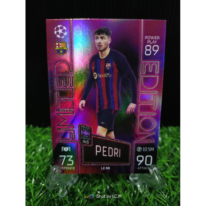 MATCH ATTAX Card 22 / 23 PEDRI RED RAY PHIÊN BẢN GIỚI HẠN tại FC Barcelona