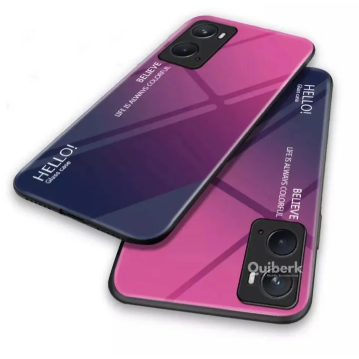 Ốp lưng Oppo A57 4G 2022 Kính hai tông Gradient Shadow Soft Edge TPU A57 Vỏ màu cường lực