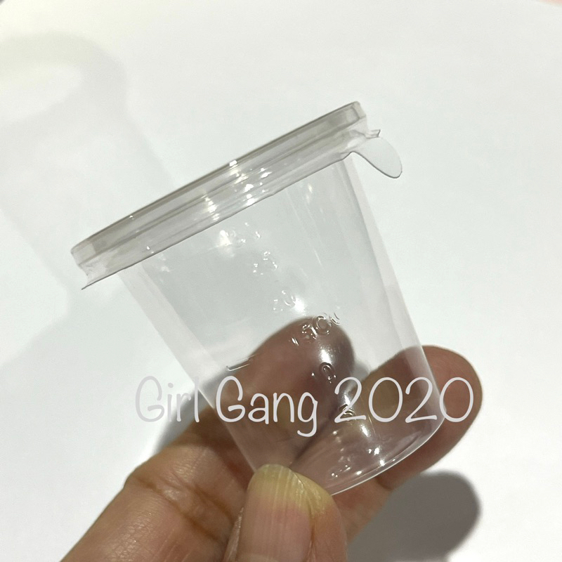 Cốc nếm thử 30cc + Nắp / Nhựa 30cc (1oz) Có chỉ báo mức PP trong suốt Mẫu này có nắp / 1 Bộ Nhận 100