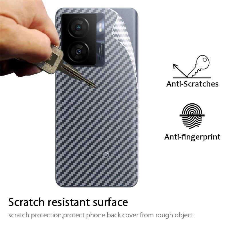 Phim mặt sau họa tiết Kevlar Chống trầy xước Vivo Y27 Y36 Y78 Y 36 V27 V27Pro 27 Y36 36 4G Y36 5G 20