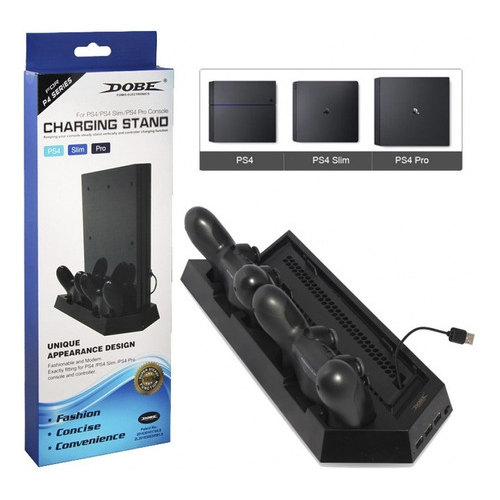 Ps4 Pro Ps4 Slim Ps4 Đứng 2 Cấp Độ Năng Lượng Gió Chính Hãng Dobe 2 Quạt 2 Bộ Sạc Và Cổng Usb​ TP4-0