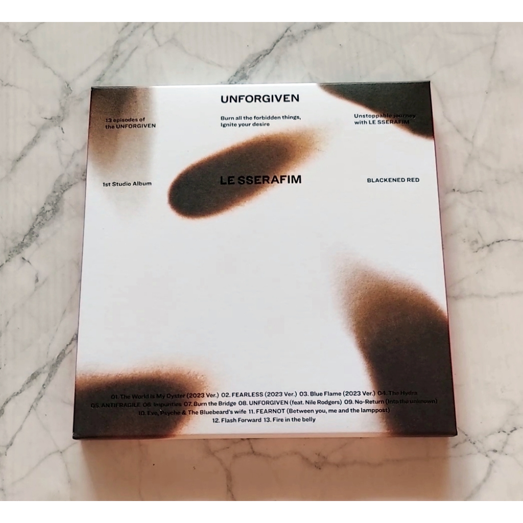 LE SSERAFIM-UNFORGIVEN Album COMPACT Eunchae Cover Unpacked No Kpop CD Card Unsha