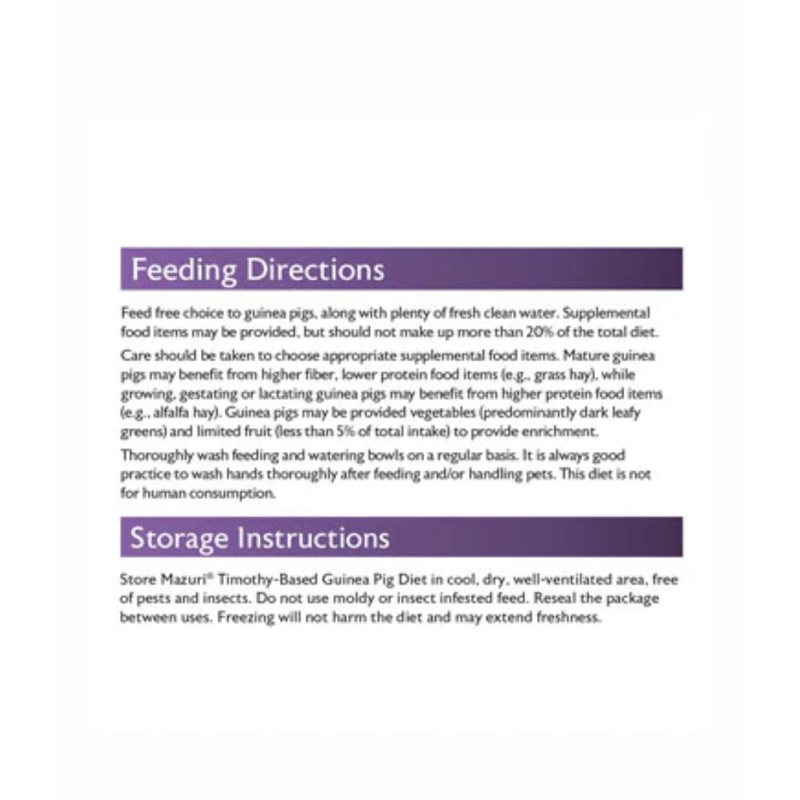MAZURI GUINEA PIG DIET 🐶 FREE SHIP 🐶 Nén cho bọ ú 2.25kg Nhập khẩu USA