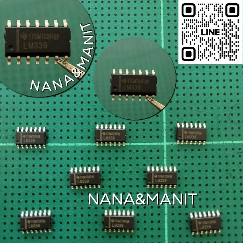 LM339 SMD 14 Chân 3,9mmQuad Bộ so sánh cung cấp đơn Gói 5 chiếc