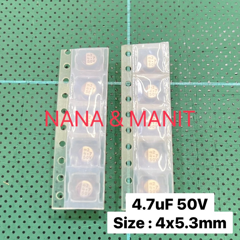 CAPACITOR 4.7UF16V 25V 35V 50V (Lon Bạc) Gói 10
