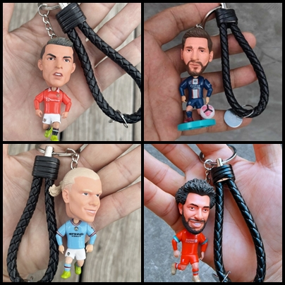 Móc khóa Ronaldo Messi Haland Salah