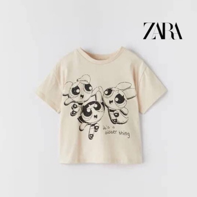 Áo thun trẻ em Zara Powerpuff Girls Authentic Brand New