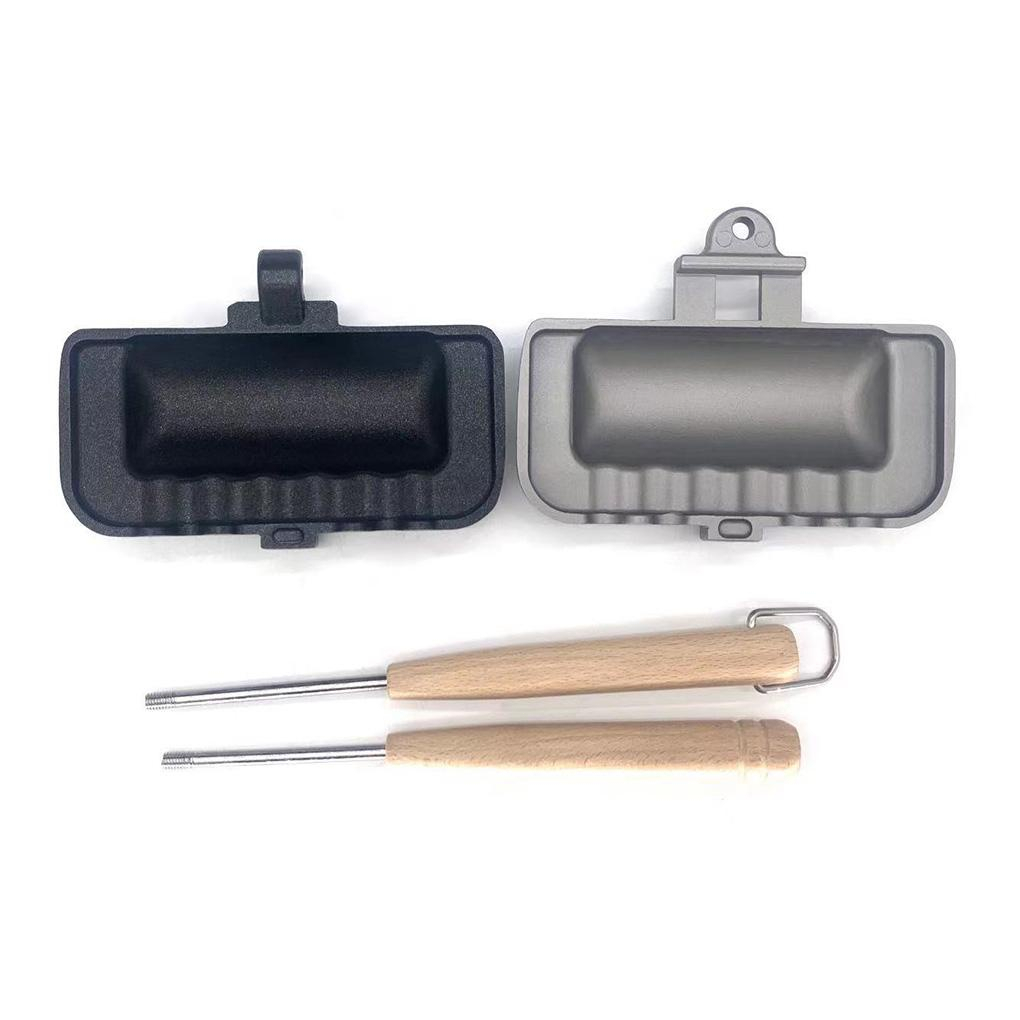 Sẵn sàng tại VN ✔ Chảo Nướng Bánh Sandwich Hai Mặt Không Dính Chảo Kẹp Nướng Bánh Mì