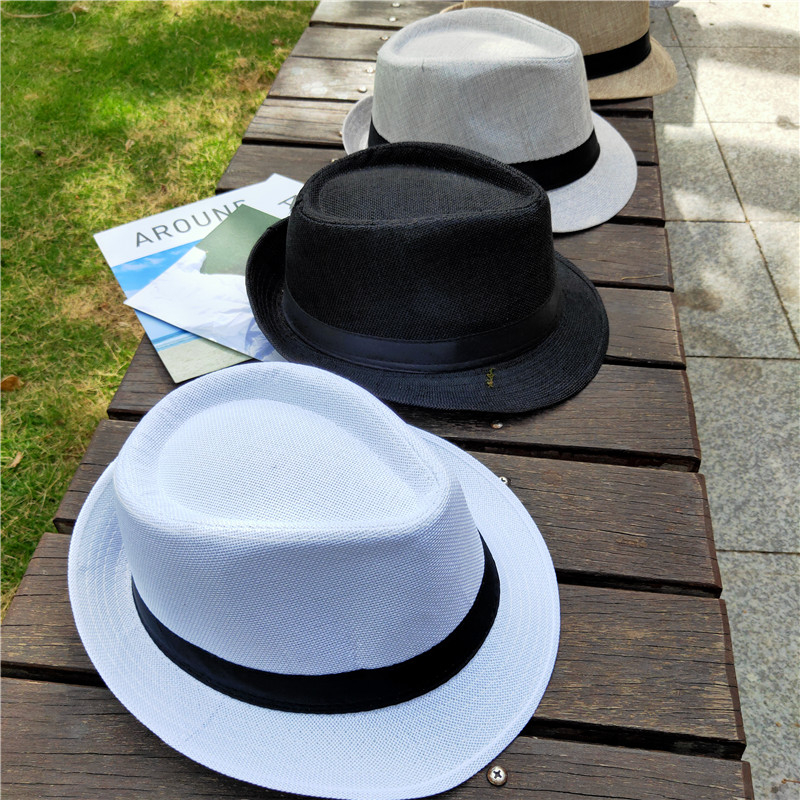 Đen Hip Hop Fedora H ipster MJ Phong Cách Anh Quốc Nữ Michael Jackson Casual Gentleman Hat