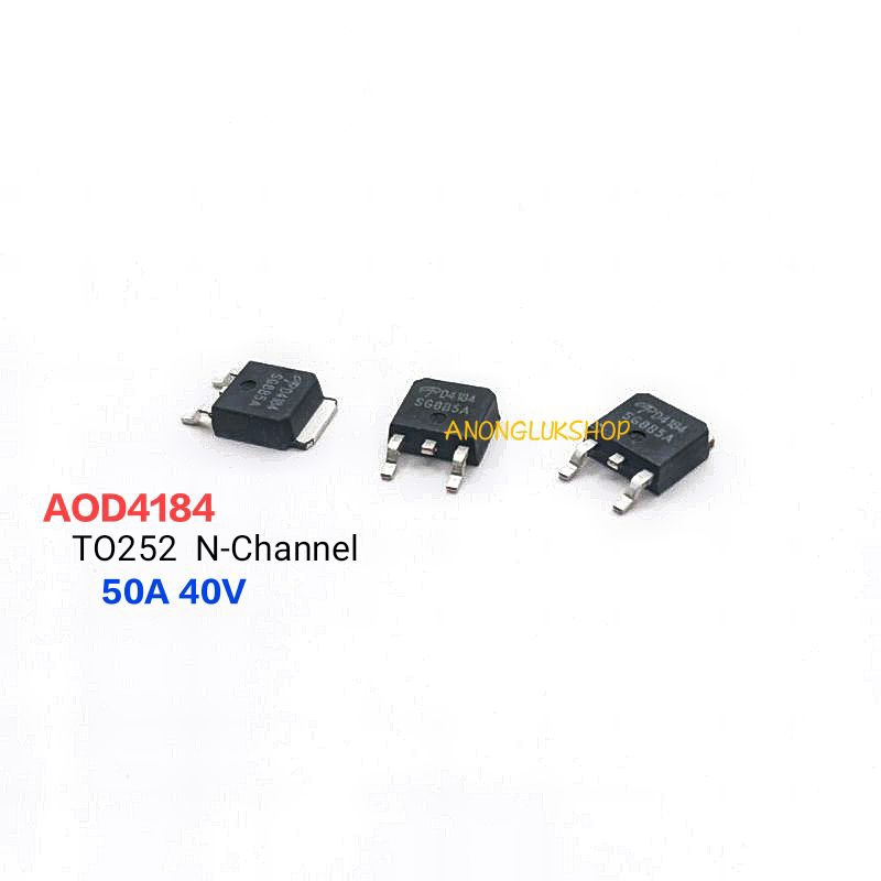 1 Cái AOD4184 D4184 MOSFET N Kênh TO252 4184 Dòng điện 50A 40V