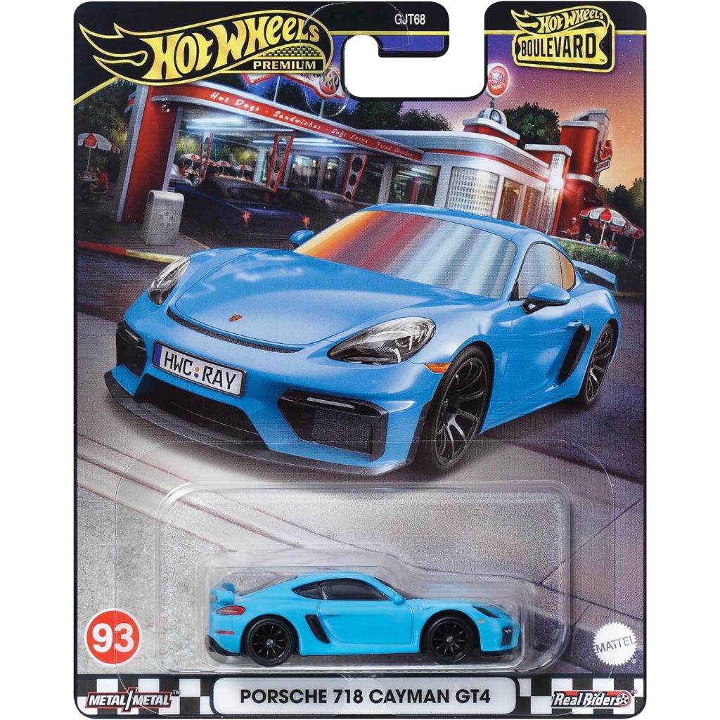 HOTWHEELS Đại lộ CAO CẤP Porsche 718 Cayman GT4 (HWP2024 _ HRT71)