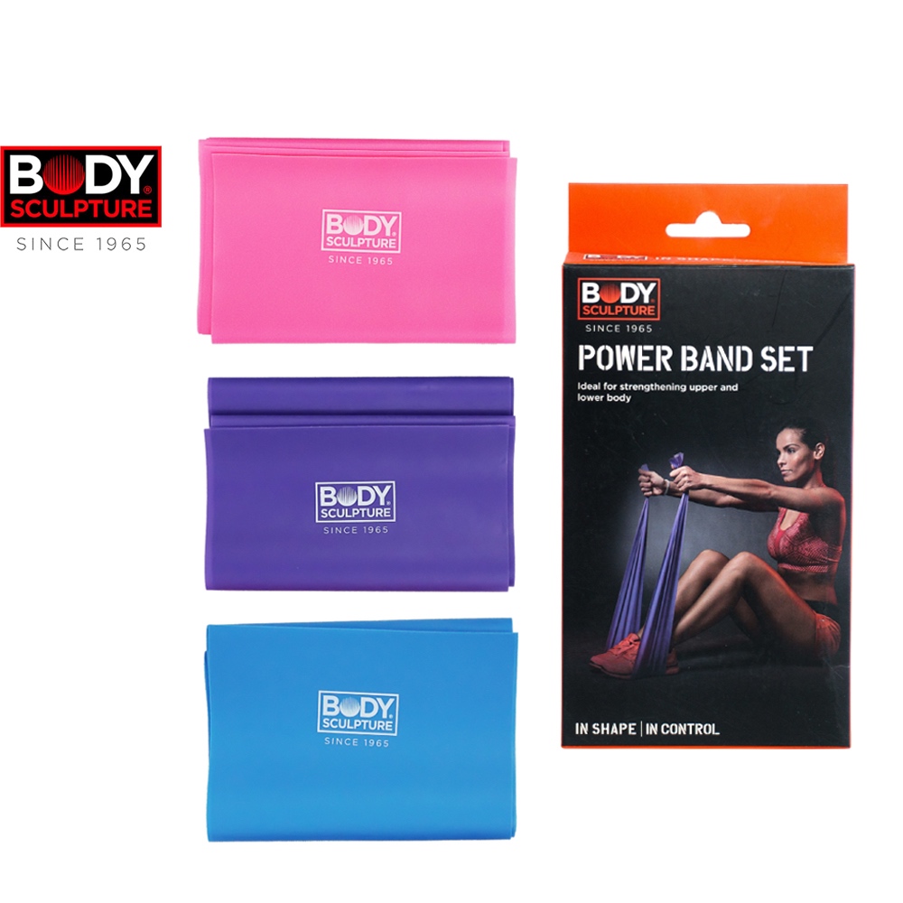Dây đeo cao su tập thể dục Gsports BB-102 1 hộp chứa ba miếng