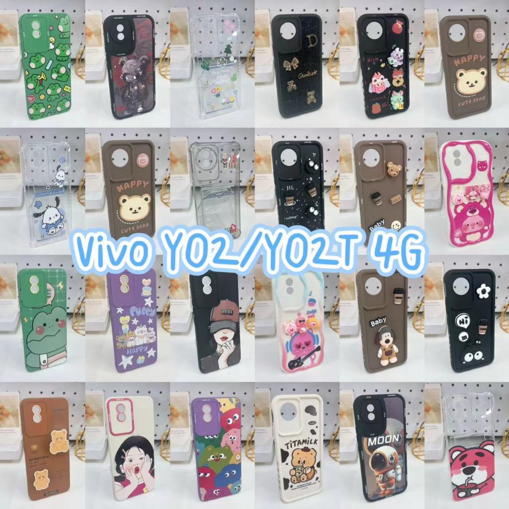 Ốp lưng Vivo Y02 Hoạt Hình Dễ Thương Cho Y02 Y02T 4G Y02 Y02 4G