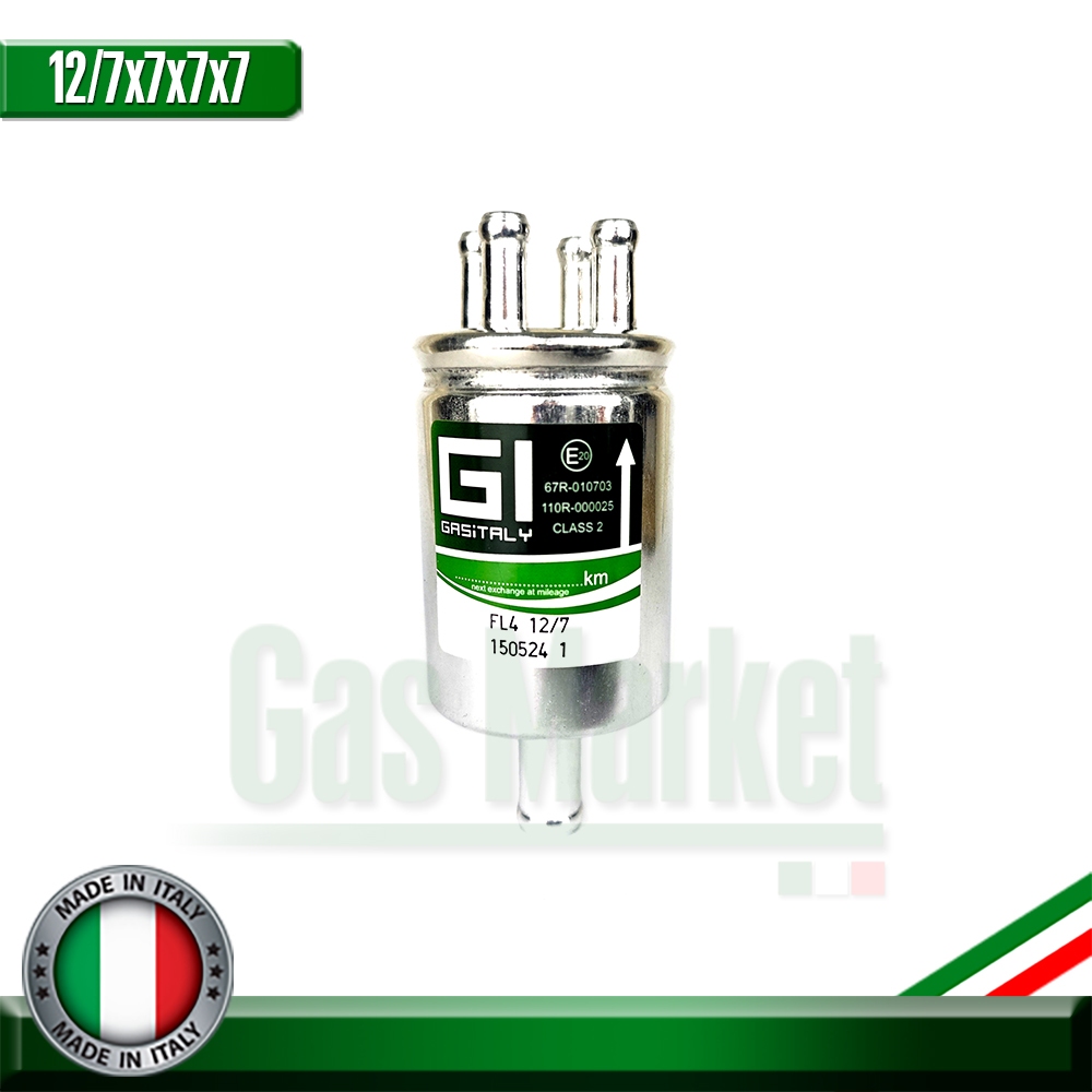 Bộ lọc khí GI 12 / 7x7x7x7x7-LPG / NGV Kích thước 12 / 7x7x7x7 Mm