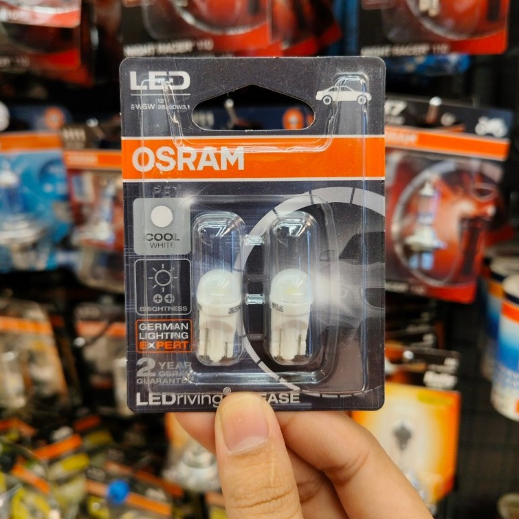 OSRAM Dimmer T10 LED Biển Số Bóng Đèn Trắng 6000k Sản Phẩm Chính Hãng 1