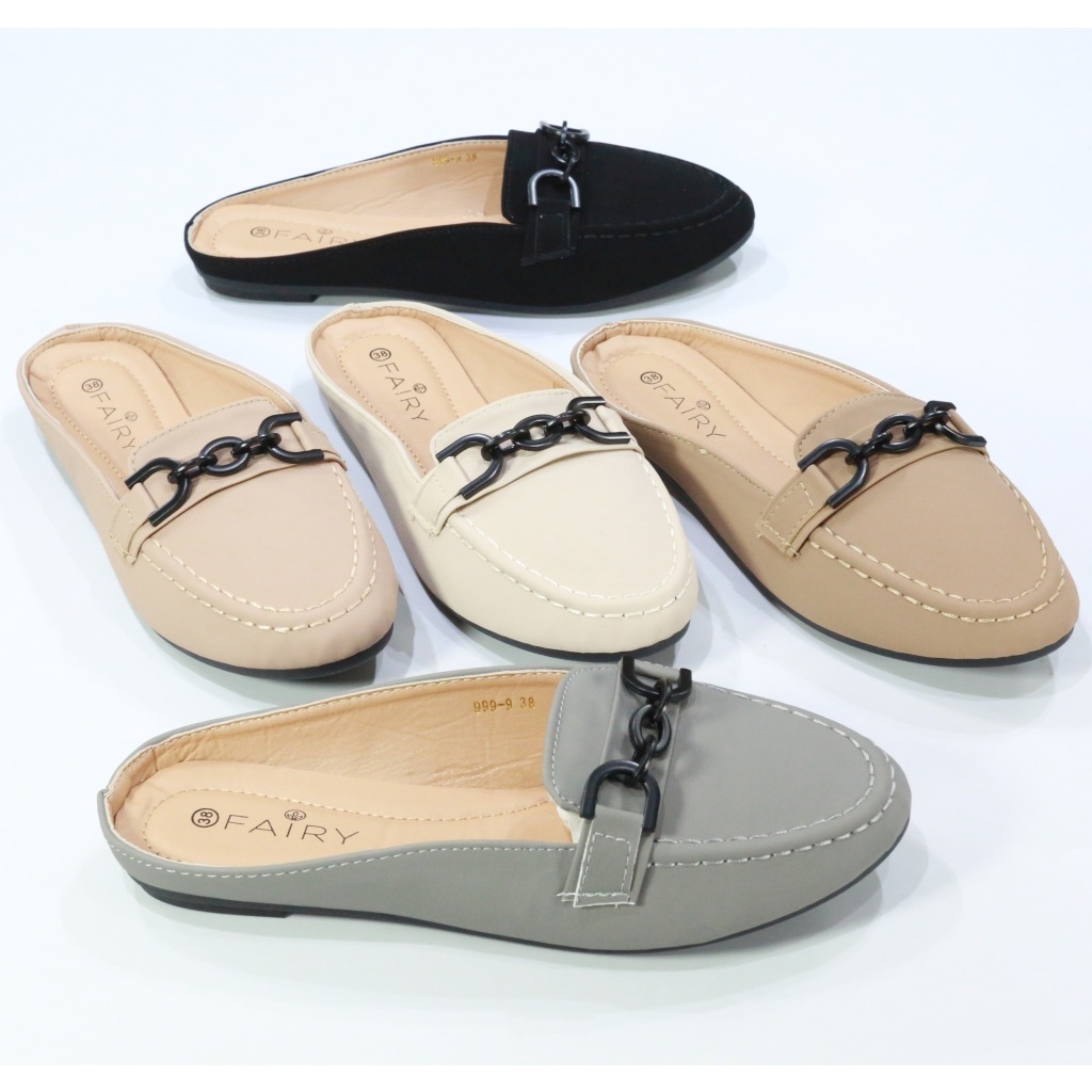 Giày đế bằng 999-9 Open Toe FAIRY