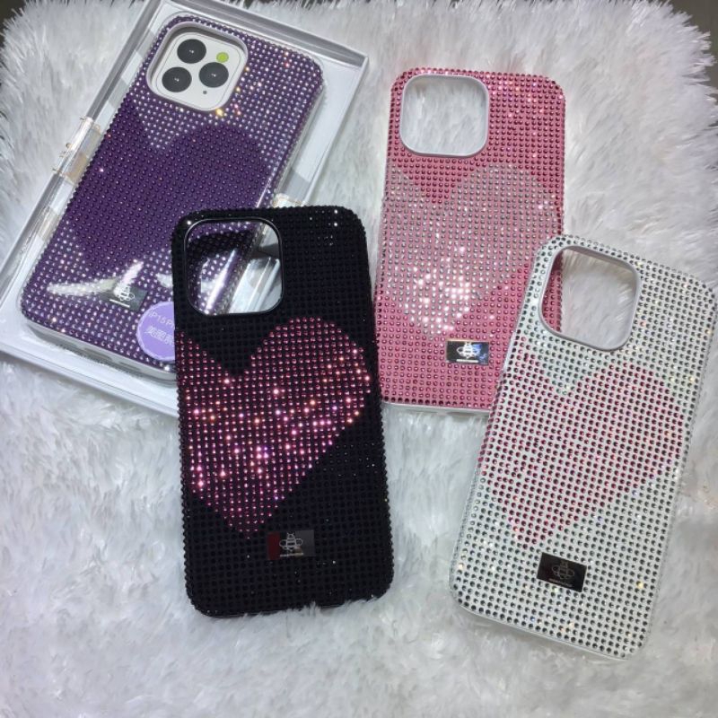 Ốp lưng "" Heart Diamond i15 / 15Pro / 15Promax