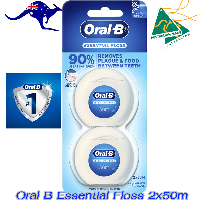 Oral-b Oral b Essential Dental Floloss 2x50 Mét 50