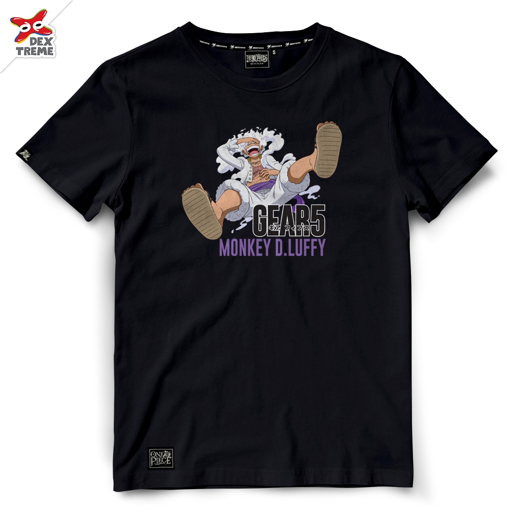Áo thun Dextreme One Piece (DOP-2002) One Piece Luffy GEAR 5 Joyboy 5 Họa tiết có sẵn màu đen trắng.