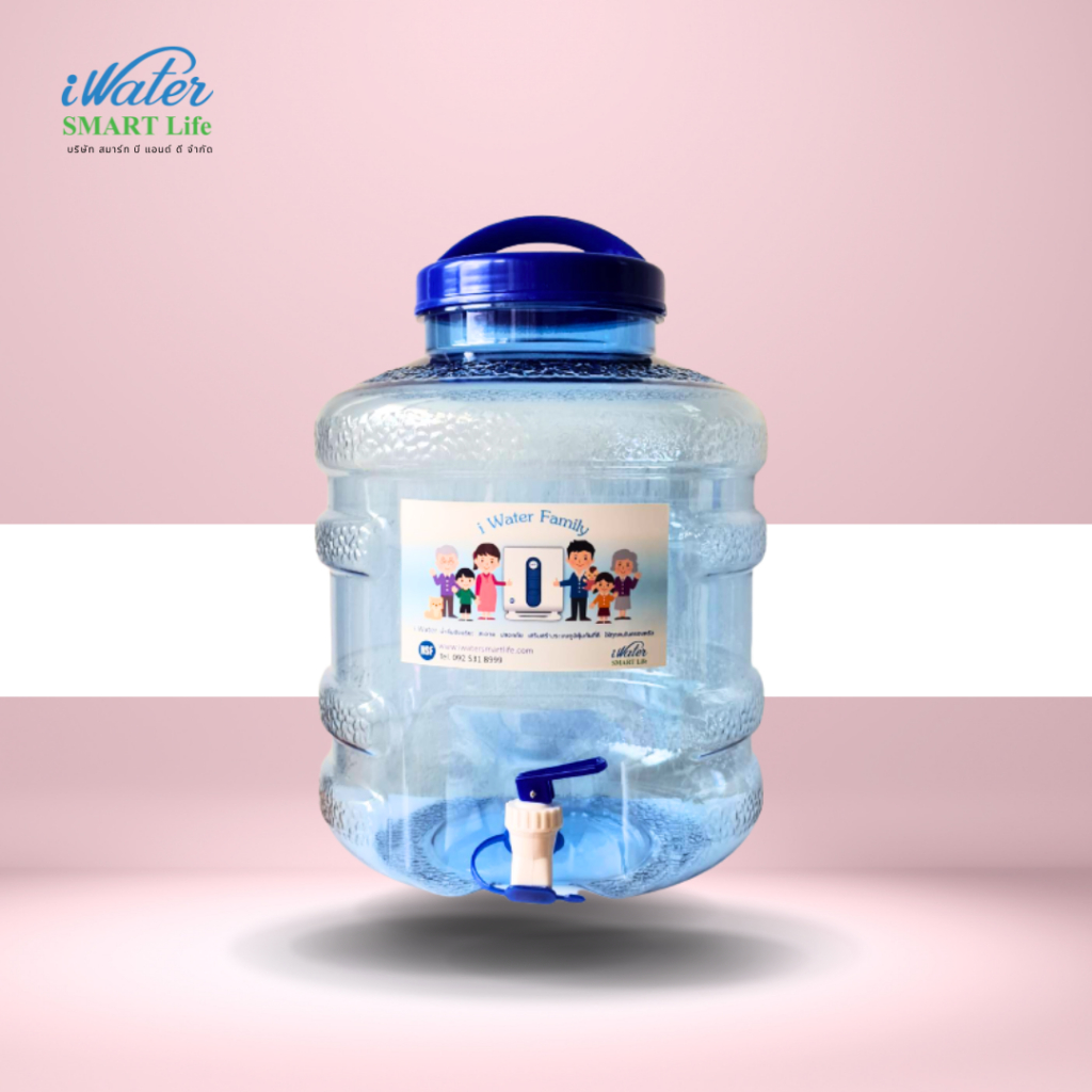 Bình đựng nước uống 12 lít Sản phẩm nội địa loại A / iWater Nhựa