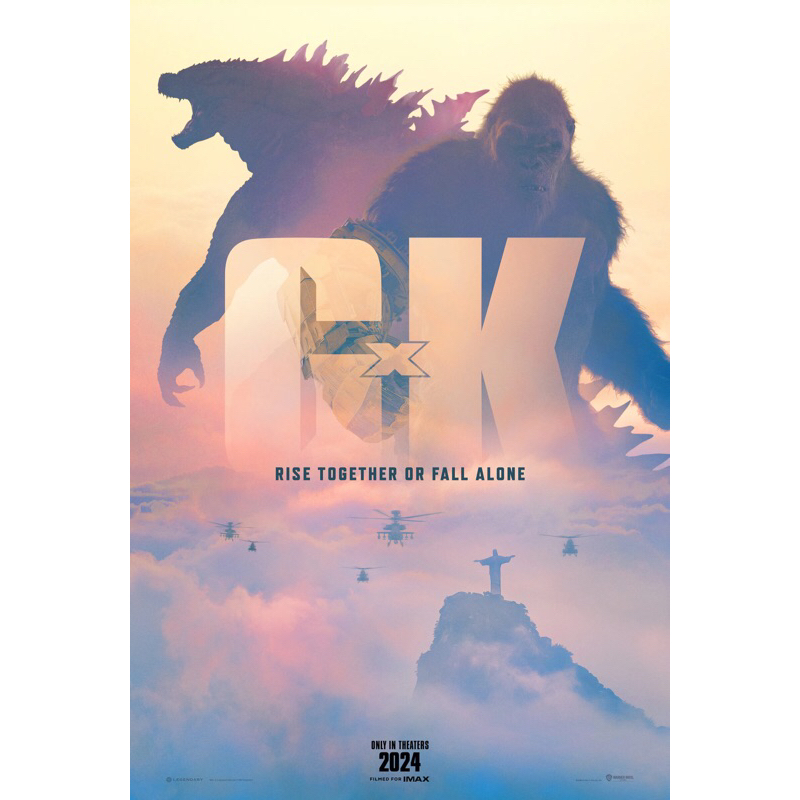 Godzilla x Kong: Poster phim The New Empire Size 11,5 X16.5 Inch (A3)