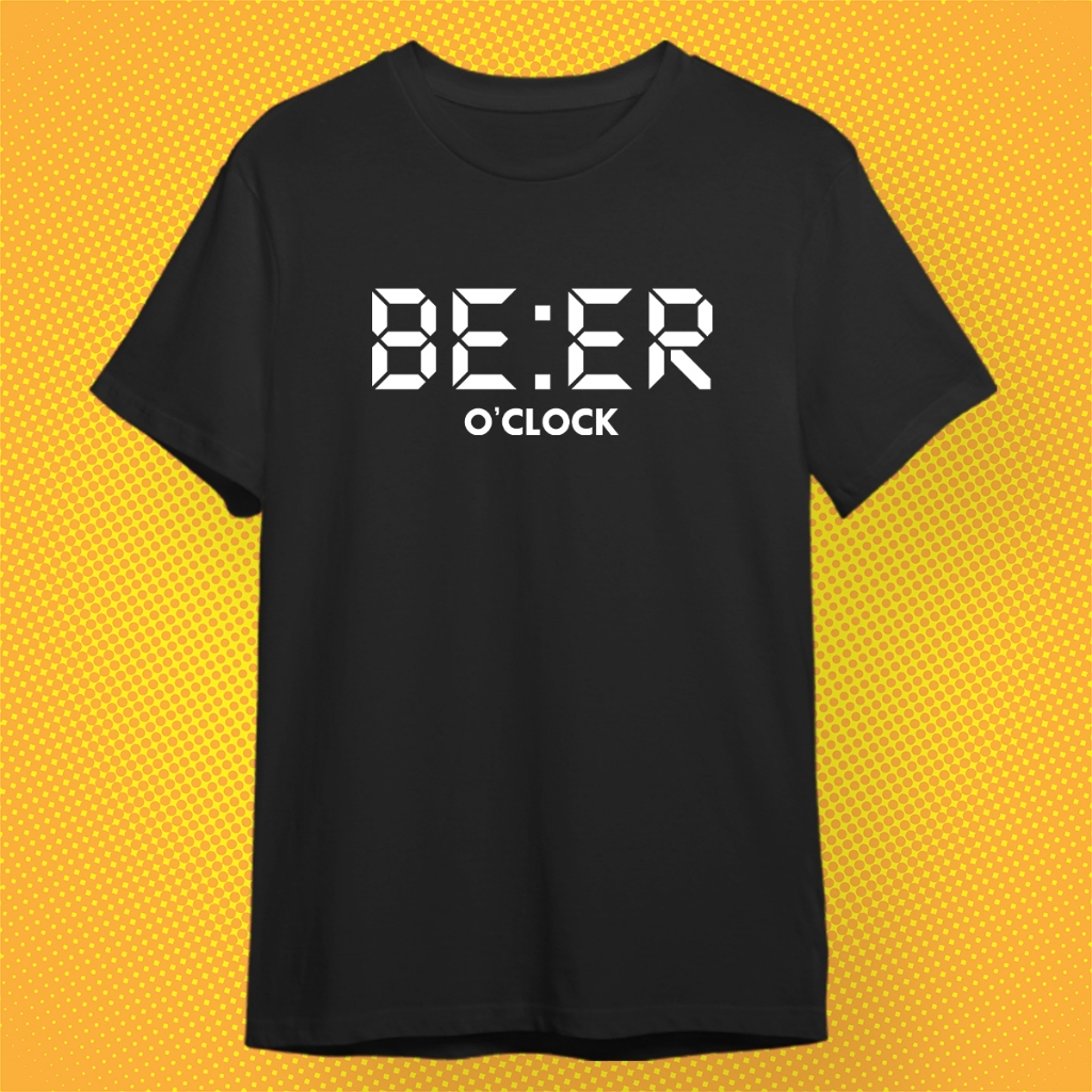 Áo thun BEER O 'CLOCK Vải cotton 1