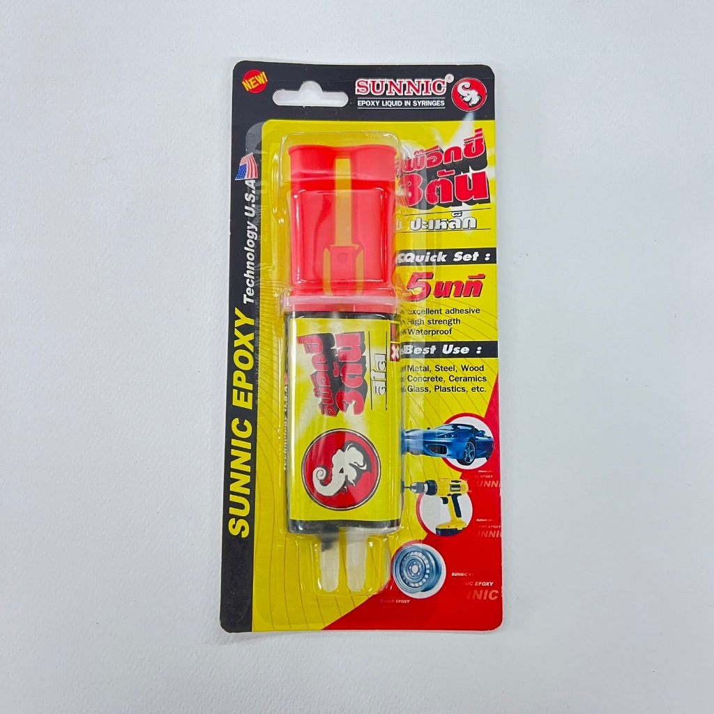 Keo dán SUNNIC EPOXY LIQUID IN SYRINGES 3 tấn (EPOXY 3 tấn) để sửa chữa thép và kim loại