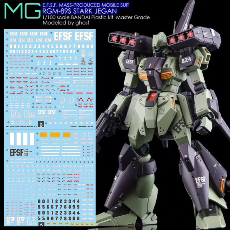 Decal nước GHOST MG STARK JEGAN Blacklight Phản quang