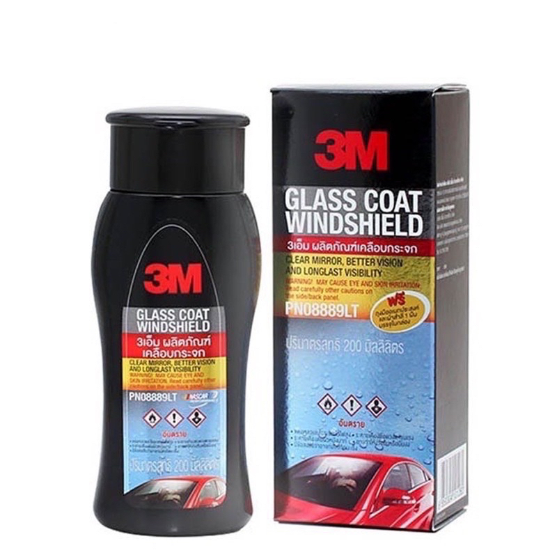 3M PN08889LT KÍNH COAT WINDSHIELD Sản phẩm phủ 3M Net Volume 200 Ml.