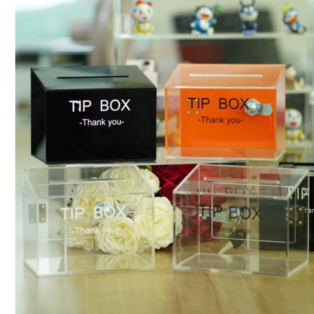  Tip Box Money 1 Real Acrylic